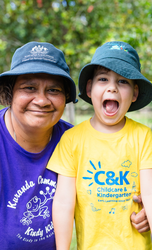 C&K Affiliated Centre Kuranda Kindy Educator and Child