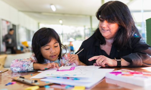 C&K teacher and child learning